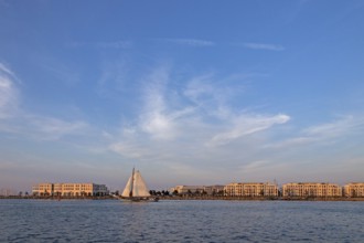 Sailing boat, Unterwarnow, Hohe Düne, Hanse Sail, Warnemünde, Rostock, Mecklenburg-Western