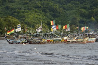 Fishing boats, Limbe, South-West Province, Cameroon, Africa