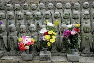 Jinzo statues, Jizo- bosatsu, rabbit dera temple, Kamakura, Japan, Asia