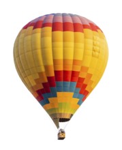 Hot air balloon isolated on a white background