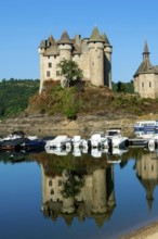 Lanobre. The 13th century Chateau de Val, which has been modified several times, is the property of