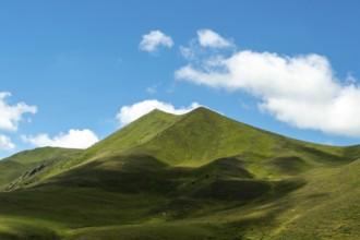 The Monts Dore at the Croix Morand pass. Regional park of the Auvergne volcanoes. Puy de Dome