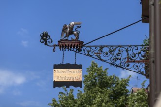 Nose sign on the House of the Friends of the Old Town of Nuremberg, Weißgerbergasse 10, Nuremberg,