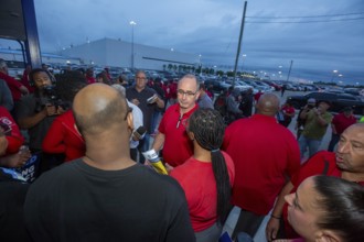 Sterling Heights, Michigan USA, 12 July 2023, United Auto Workers President Shawn Fain began