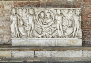 Roman sarcophagus, Sarcofago romano, Antiquity, Camposanto Monumentale monumental cemetery,