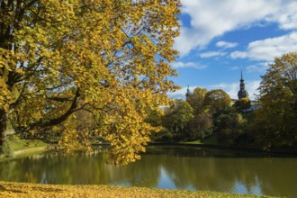 The world-famous Dresden Zwinger in autumn