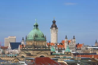 View of the Leipzig skyline