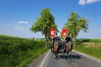 Every year at Easter there are about 5 processions in Lusatia, each with about 200 riders. The