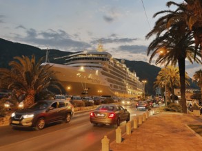 Port of Kotor, Old Town, Cruise Ship, Tourism, Bay of Kotor, Adriatic Sea, Mediterranean Sea, World