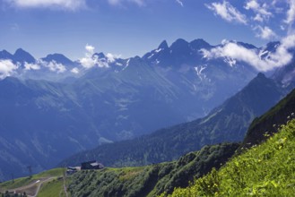 Main ridge of the Allgäu Alps, Allgäu, Bavaria, Germany, Europe