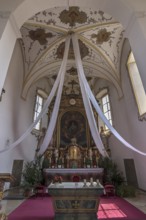 Chancel of St. James the Elder, built 1757-1792, Viereth-Trunstadt, Lower Franconia, Bavaria,