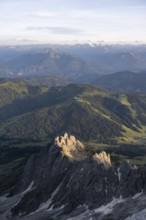 Taghaube, Grandlspitz, Mühlbacher Turm, Dramatic Mountain Landscape, View from Hochkönig,