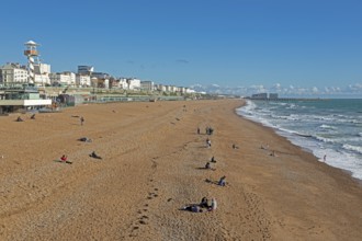 Seafront, Sea, Beach, Brighton, East Sussex, England, United Kingdom, Europe