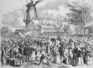 Large folk festival in 1869 in Rotterdam, Holland, large folk festival in 1869 in Rotterdam,