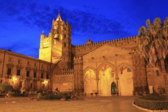 In the old town of Palermo, the Cathedral Maria Santissima Assunta, Roman Catholic Church, Unesco