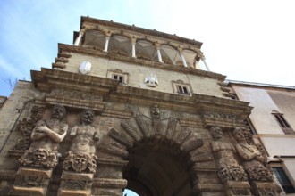 City of Palermo, the Porta Nuova, new gate, the most important city gate at the north end of the