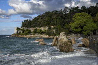 Access to Miramare Castle, Trieste, Friuli Venezia Giulia Region, Italy, Europe