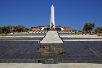 Obelisk on the National Heroes Acre, War Memorial of the Republic of Namibia, Auas Mountains, near