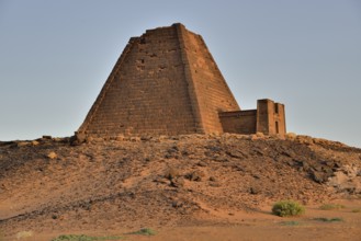 Pyramid of the northern cemetery of Meroe, Nubia, Nahr an-Nil, Sudan, Africa