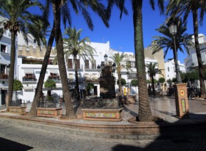 Plaza de Espana, Vejer de la Frontera, Cadiz Province, Spain, Europe