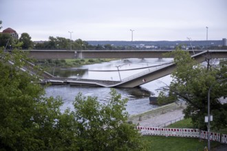 Partial collapse of the Carola Bridge in Dresden, 11/09/2024