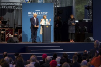 Frank-Walter Steinmeier (President of the Federal Republic of Germany) and Elke Büdenbender (woman