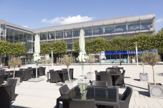 Modern architecture, Lime Square shopping centre, Green Park Business park, Reading, Berkshire,