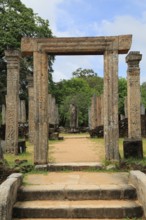 Atadage building in the Quadrangle, UNESCO World Heritage Site, the ancient city of Polonnaruwa,