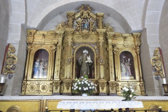 Altar in church hermitage of San Antonio, in medieval old town, Caceres, Extremadura, Spain, Europe