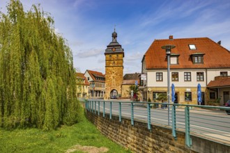 Old Darre town tower in Bad Staffelstein, Bavaria, Germany, Europe