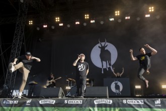 Panik Panzer (Tobias Pongratz), Koljah (Kolja Podkowik) and Danger Dan (Daniel Pongratz), rappers