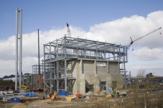 Energy from waste facility being constructed at Great Blakenham, Suffolk, England, United Kingdom,