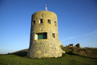 Eighteenth century loophole 'martello' tower number 4, L'Ancresse, Guernsey, Europe