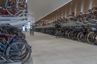 New bicycle car park at Amsterdam Central Station, IJboulevard, space for around 4000 bicycles,