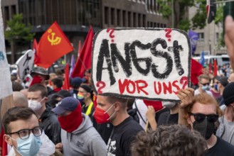 Demonstration against the planned assembly law in North Rhine-Westphalia, in Düsseldorf, various