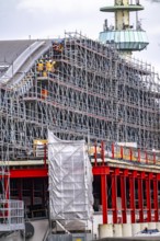 Modernisation of Duisburg Central Station, the platforms of the 13 tracks are being renewed, the