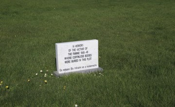 Irish potato famine memorial at Abbeystrewry cemetery, Skibbereen, County Cork, Ireland, Irish