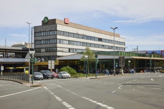 Back of the main railway station in Essen, Ruhr area, independent city, North Rhine-Westphalia,