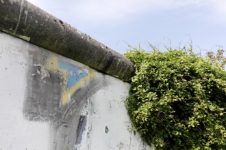 Remains of the Berlin Wall at the St Hedwig and French Cathedral cemeteries in Berlin Mitte, 01.05