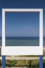 Photo spot, photo frame for selfies, Polaroid, Polaroid frame, tourism, beach, sea, neutral, photo,