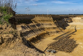 Edge of the Garzweiler II open-cast lignite mine, at the village of Lützerath, which is the last