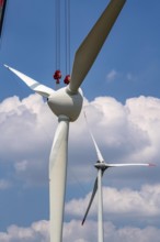 Repowering of a wind farm near Issum, 9 older wind turbines from the manufacturer Enercon (model