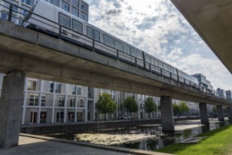 Ørestad district, youngest district of Copenhagen, on the island of Amager, planned in 1992 and