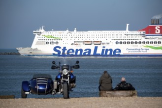 Cargo and passenger ferry of Stena Line, Stena Britannica, sailing between Hook van Holland and