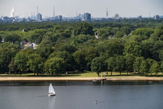 The Sechs-Seen-Platte, a local recreation area in the south of Duisburg, near the Wedau district, 6