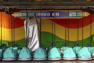 Children's bumper cars, Happy Colonia funfair, Corona-compliant funfair at the Deutzer Werft, on