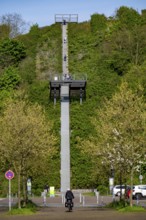 The Hoheward spoil tip, main part of the Hoheward Landscape Park, stairs leading up to the Ewald