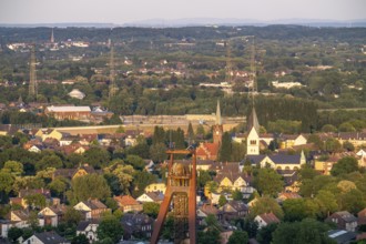 Residential estate in the countryside, terraced houses, multi-family houses, parts of former mining