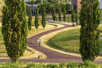 The Krupp Park in Essen-Altendorf, part of the Krupp Belt, an urban development project to rebuild