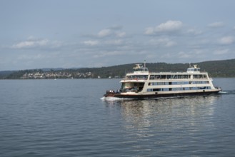 Ferry Meersburg to Constance, Lake Constance, passengers, cars, transport, Baden-Württemberg,